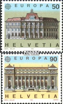 Produktbild von Briefmarken Schweiz 1990 Mi 1415-1416 (kompl.Ausg.) gestempelt Post