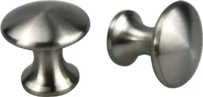 Produktbild von Edelstahl Möbelknopf ø 32mm Möbelbeschlag Küchenknopf Schubladenknopf matt gebürstet