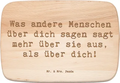 Produktbild von Mr. & Mrs. Panda Holzbrett Spruch Mobbing bewältigen Selbstwert - Transparent - Geschenk, Mitgefühl, Vertrauem, handgefertigte Produkte, Frühstücksbrettchen, Zuversicht