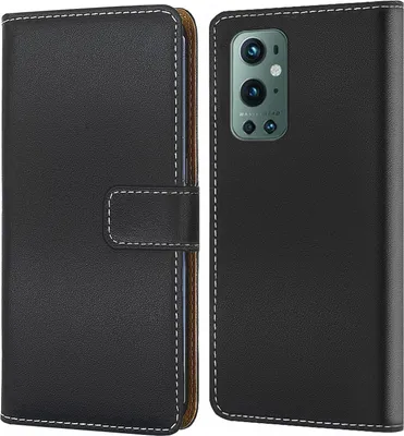 Produktbild von Handy Tasche für OnePlus 9  Schutzhülle Bookstyle Etui Klapphülle Wallet Flip Cover Case Schwarz