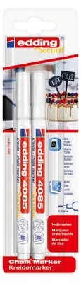 Produktbild von EDDING Kreidemarker 4085 2er Blister weiss
