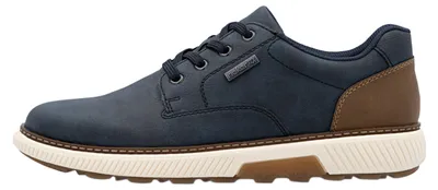 Zdjęcie produktu dla Niskie sznurowane buty męskie Rieker niebiesko-brązowo-białe, Kolor:niebieski, Rozmiar UE:43