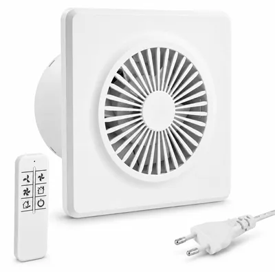 Badezimmerlüfter 100 mm, leise, mit Fernbedienung