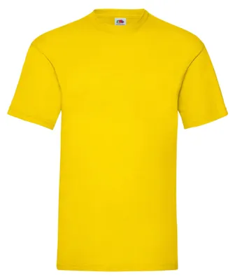 Obrázok produktu pre Fruit of the Loom – Pánske tričko „Valueweight“ FK1802 (S) (žlté)
