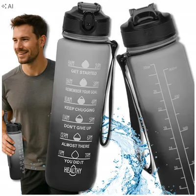 Obrázek produktu pro TRESSARI Motivační láhev Tritan 1000ml s rukojetí BPA Free