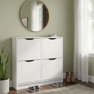 Immagine prodotto di Gagliole - Scarpiera, 90x100x25h cm Bianco, 8 Vani