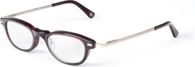 Produktbild von Lupenhalbbrille Kunststoff Havanna-Braun +14,00