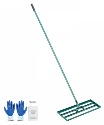 Immagine prodotto di Gazonhark - Rastrello per prato - Rastrello - Rastrello livellante - Livellatore per prato - Piastra di base robusta - per giardino - golf