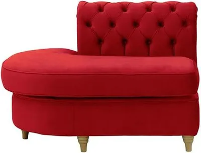 Produktbild von Chesterfield Modul - Abschlusselement rund, links (ECL)-Velluto 7-wax black