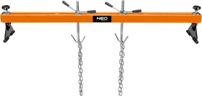 Immagine prodotto di NEO TOOLS gancio per motore auto, carico massimo 500 kg, distanza tra i supporti 730 - 1.480 mm, campo di sollevamento 0 - 205 mm, peso 20,5 kg, supporti e ganci regolabili, in acciaio