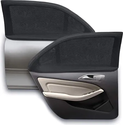 Produktbild von Automobilische Zonenschutz - universelle Sonnenrollo für Seitenfenster - schützt Passagiere, Kinder und Haustiere - 2 Stück (XL) - Automobilzubehör