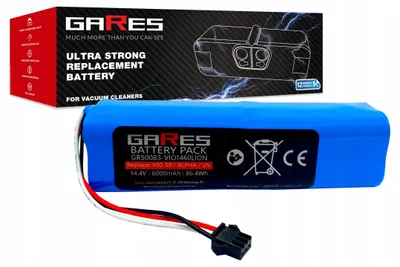 Zdjęcie produktu dla Gares Akumulator do Proscenic M7 Pro / M8 Pro 14,4V | 14,4V 6,0 Ah Li-Ion | Mocna Bateria do Robot Sprzątający | Wydajny Zamiennik Gares®