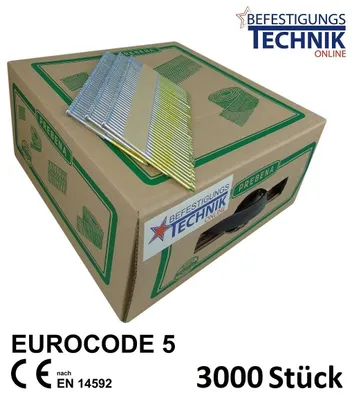 Produktbild von 34° Streifennägel 3,1x90mm Ring blank für Nagler Paslode Senco Tjep Prebena Hikoki BeA 3,0M P