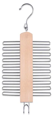 Obrázok produktu pre Zeller Present 17120, Vešiak na kravaty, Montované zospodu, Prírodný, Kov, Drevo, 160 mm, 390 mm