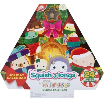 Productafbeelding van Adventskalender SQUISHMALLOWS. 24 mini-Squishmallows om te verzamelen, feesteditie