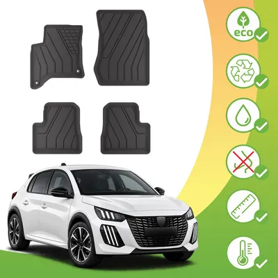 Obrázek produktu pro J&J Automotive Eko gumové rohože pro Peugeot 208 Hybrid 2024- 4ks