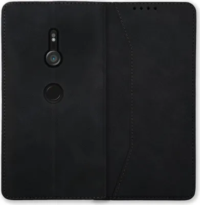 Produktbild von Bookstyle 'Premium' Schutzhülle Klapphülle Schutztasche Etui Cover für Sony XZ3 - Schwarz