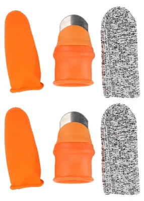 Immagine prodotto di Coltello da pollice Strumento leggero per la raccolta di verdure con protezioni per le dita in gomma di nylon
