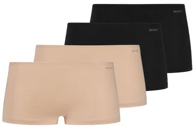 Produktbild von Skiny Damen Panty SKINY ADVANTAGE Baumwolle Stretch weiß beige schwarz 36 - 44 | 4er Pack | 8277