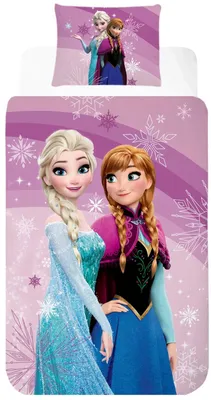 Produktbild von Disney Die Eiskönigin - Elsa & Anna - Wende-Bettwäsche-Set, 135x200