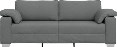 Produktbild von vidaXL 3-Sitzer-Sofa Dunkelgrau 220 cm Stoff