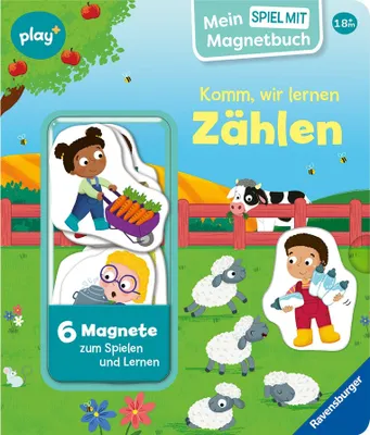 Produktbild von Play+ Mein Spiel mit-Magnetbuch Komm, wir lernen Zählen - ab 18 Monate