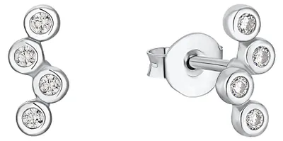 Produktbild von s.Oliver Damen Ohrstecker 2034408 Silber 925 synth. Zirkonia