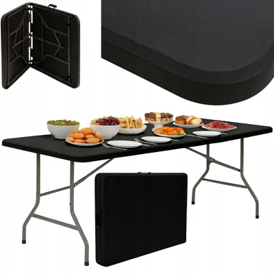 Produktbild von Gartentisch, Zusammenklappbar, Ausziehbar, Für Catering Und Bankette, 200 X 90 Cm, Koffer