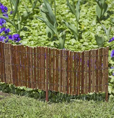Obrázok produktu pre Flexibilný ohraničovač pre kvetinové a zeleninové záhony z vŕbových prútov – ohraničovač záhrady, 35 x 100 cm