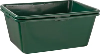 Produktbild von Jagdwanne Wildwanne 90/65/40 Liter Wanne XXL eckig HDPE Kunststoff - Kunststoffwanne Plastikwanne in grün - lebensmittelecht, robust auch als Futterwanne oder Pferdetränke geeignet, Größe:90 L