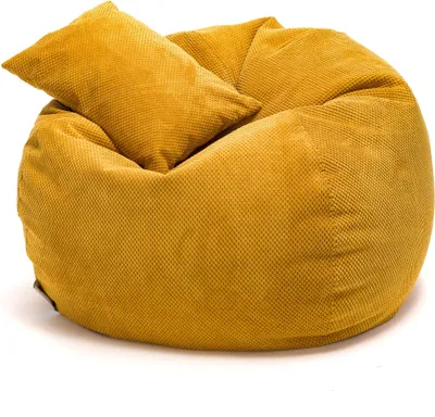 Obrázek produktu pro Ecopuf, Sedací Polštář, Křeslo sedací vak, Sedací Vak, pro Interiér, Hořčice