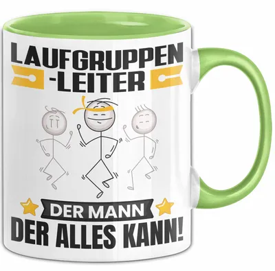 Produktbild von Laufgruppenleiter Tasse Geschenk für Laufgruppenleiter Der Mann Der Alles Kann Geschenkidee zum Geburtstag (Grün)