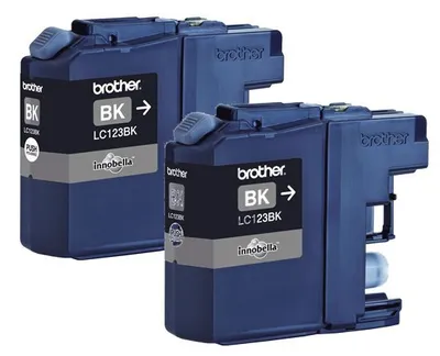 Produktbild von Brother Tintenpatronen LC-123BK Doppelpack Schwarz