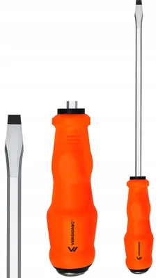 Obrázok produktu pre Univerzálny skrutkovač 37 cm, magnetický, ergonomická rukoväť, chróm-vanád, oranžový