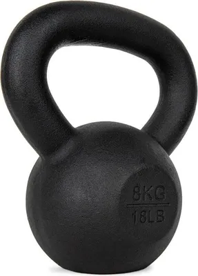 Obrázek produktu pro VirtuFit Kettlebell Pro z litiny 8 kg se širokou rukojetí