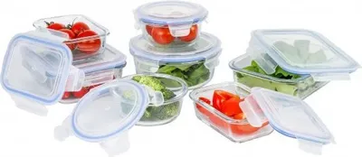 Produktbild von Frischhaltedose, Glas, 7er-Set