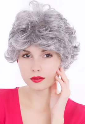Produktbild von WIG ME UP Perücke, grau, lockig, kurz GFW513-51