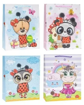 Zdjęcie produktu dla Torebka dziecięce 18x24x8cm mix ROZETTE