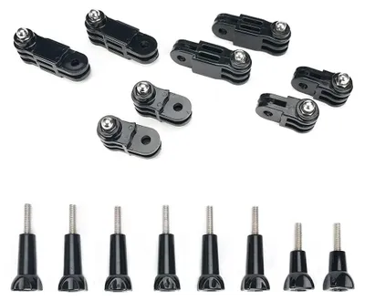 Immagine prodotto di Supporto braccio girevole per action cam - Regolabile - ABS - Set da 2 - Compatibile GoPro Hero 5-10 e Xiaomi