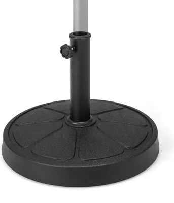 Zdjęcie produktu dla Stojak na parasole z żywicy KOMFOTTEU, okrągły stojak na parasole na tyczki 38/48 mm, stojak na parasole (Φ45 x 35 cm, 14 kg)