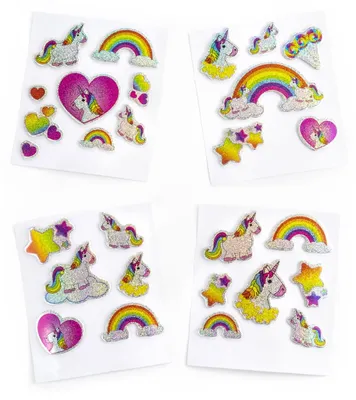 Produktbild von Einhorn Mottparty Gel-Sticker Aufkleber 28 Stück