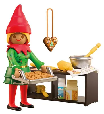 Produktbild von PLAYMOBIL Christmas Elf Cookies Figur Mehrfarbig Kinder Mehrfarbig One Size