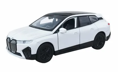 Produktbild von BMW iX Modellauto 11,8cm Modell Auto aus Metall mit Rückzug Spielzeugauto Spielzeug Geschenk Welly 26 (Weiss)