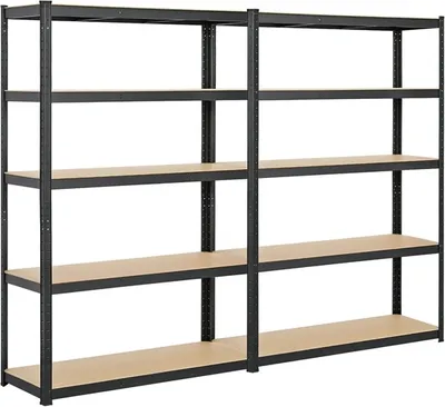 Produktbild von Yaheetech 2x Lagerregal Kellerregal Steckregal 180 x 120 x 45 cm Werkstattregal Schwerlastregal belastbar bis 875kg