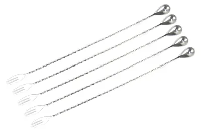 5-teiliges Bar-Menglepel-Set, Edelstahl, 50 cm, spülmaschinengeeignet