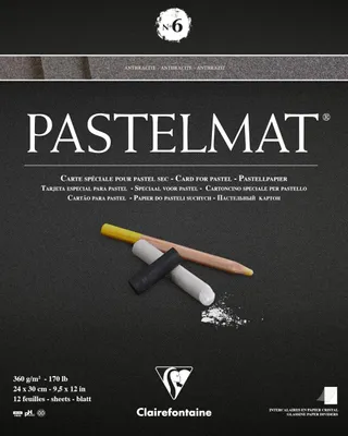 Obrázek produktu pro Blok Clairefontaine Pastelmat No.6 24 x 30 cm, 12 listů, 360 g