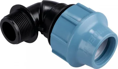 Image de Coude Mâle Pe 40mm 33x42 Raccord Coudé Mâle Pour Tuyau Polyéthylène - Finish