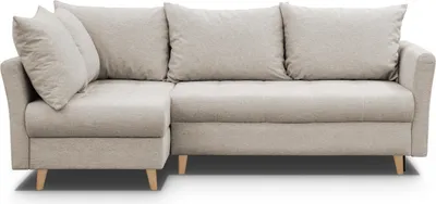 Produktbild von LINKES ECKSOFA NIKO MIT SCHLAFFUNKTION (Cappuccino – Gemma 06)