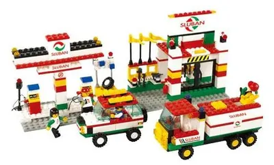 Produktbild von Sluban Sluban Building Block Tankstelle