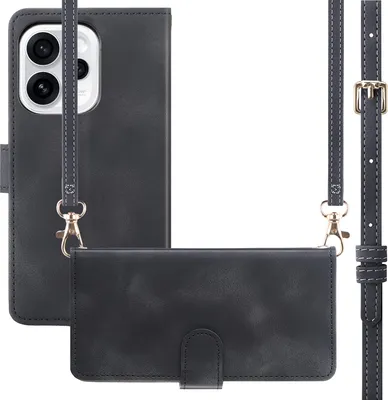 Zdjęcie produktu dla imoshion Etui z sznurkiem do Oppo Reno15 F (5G) – czarne